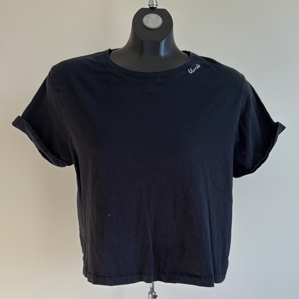Brunette The Label Classic Black Crop Top